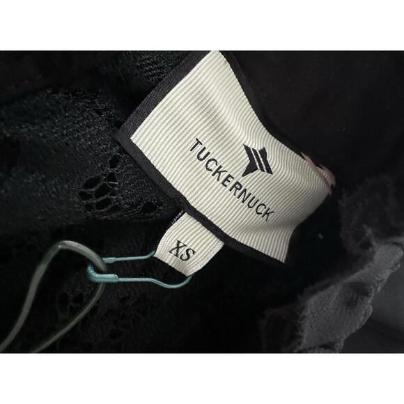 TUCKERNUCK Myla Black Lace Long Sleeve Blouse Top NWT Extra Small XS - Picture 6 of 6